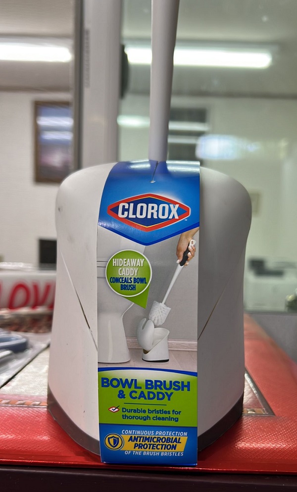 Clorox Hideaway Bowl Brush and Holder with Basem USA